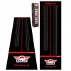 Koberec Carpet Dartmat 300x90cm Finishmat + Oche black/red