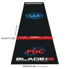 Winmau Pro Zone Precision PVC Dart Mat & Integrated Oche Black
