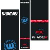 Winmau Pro Zone Precision PVC Dart Mat & Integrated Oche Black