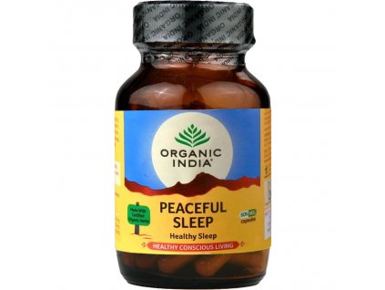 Peaceful sleep kapsule Zdravý a pokojný spánok Organic India 60 ks (Obsah 60 kapsúl)