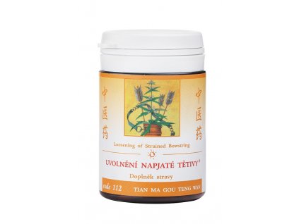 UVOĽNENIE NAPATEJ TETIVY - TIAN MA GOU TENG WAN - TCM Herbs (Objem 100 tabliet / 30 g)