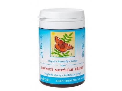 MÁVNUTIE MOTÝLICH KRÍDEL - Shen tong zhu yu wan mod. - TCM Herbs (Objem 100 tabliet / 30 g)