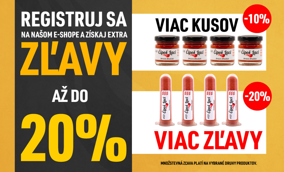 Registruj sa - zľavy