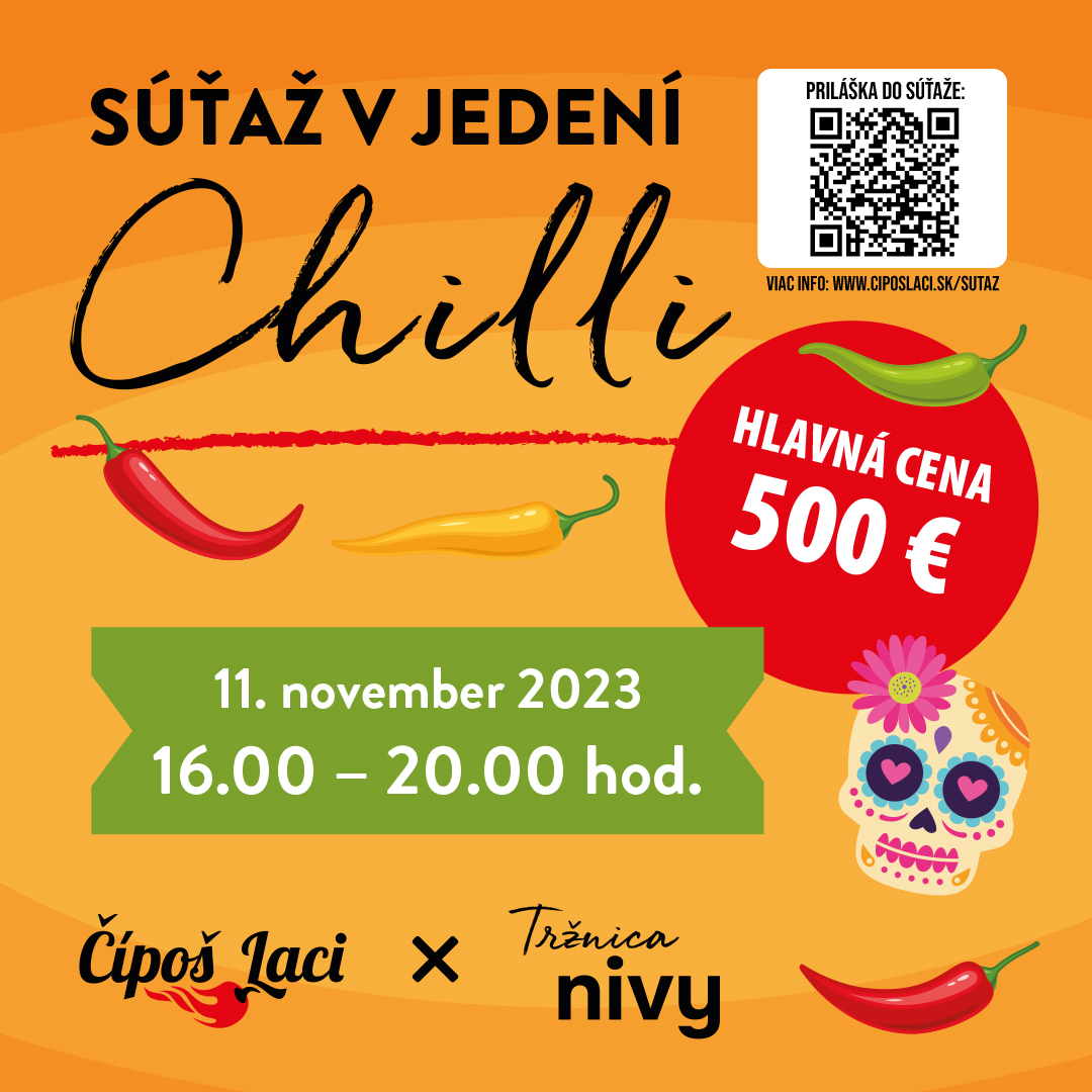 Súťaž v jedení chilli NIVY Centrum Bratislava