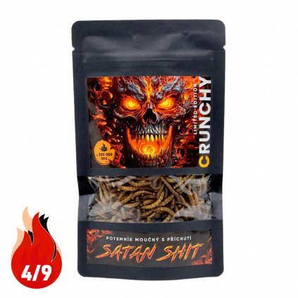 CRUNCHY Chilli červíky - Múčiar obyčajný s príchuťou Satan Shit