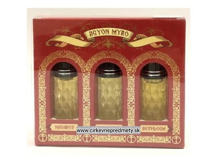 Súprava olejov Sv. Athos-Nazaret, Byzancia, Betlehem.