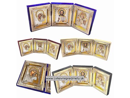 Ikona v zamate troita( trikirij)