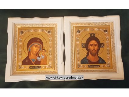 Ikona dvojice-Krista Pantokrata a Kazaňskej Bohorodičky 9