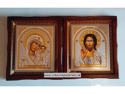 Ikona dvojice-Krista Pantokrata a Kazaňskej Bohorodičky 24