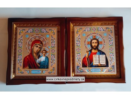 Ikona dvojice-Krista Pantokrata a Kazaňskej Bohorodičky 26