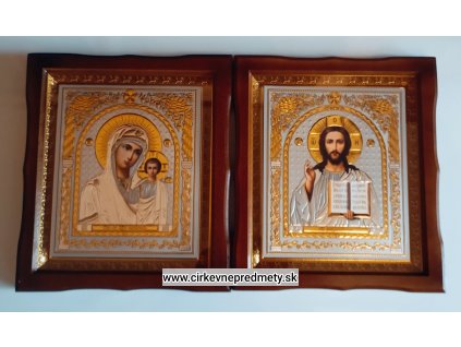 Ikona dvojice-Krista Pantokrata a Kazaňskej Bohorodičky 28