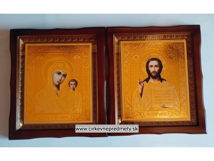 Ikona dvojice-Krista Pantokrata a Kazaňskej Bohorodičky 29