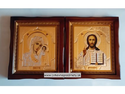Ikona dvojice-Krista Pantokrata a Kazaňskej Bohorodičky 30