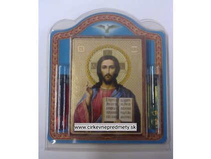 Sada so svätým olejov s ikonkou