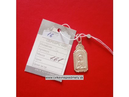 Strieborný príveso s Bl.Matronou