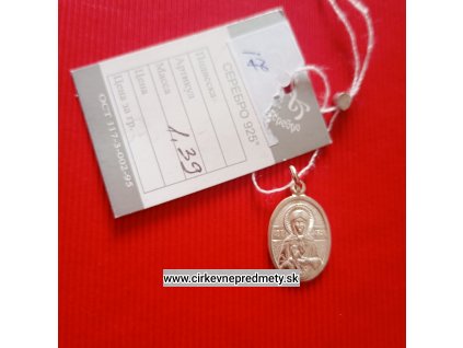 Strieborný príveso s Bl.Matronou