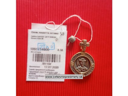 Strieborný príveok s kniežaťom Borisom