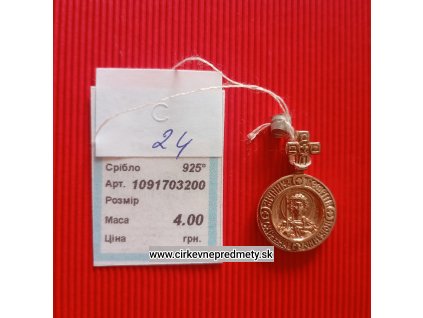 Strieborný prívesok Juraj Víťaz