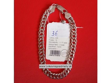 Náramok strieborný