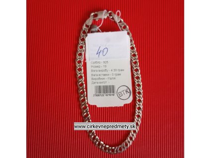 Náramok strieborný