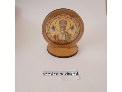 Okrúhla ikona na podstavci Sv.Mikuláša