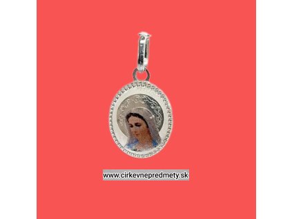 Strieborný prívesok Panna Mária 2