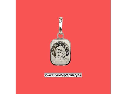 Strieborný prívesok Panna Mária 6