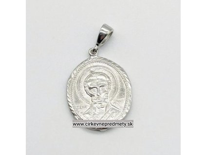 Strieborný prívesok Sv. Mikuláš Divotvorca