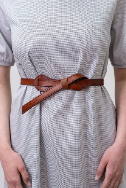 kožený hnědý pásek 1