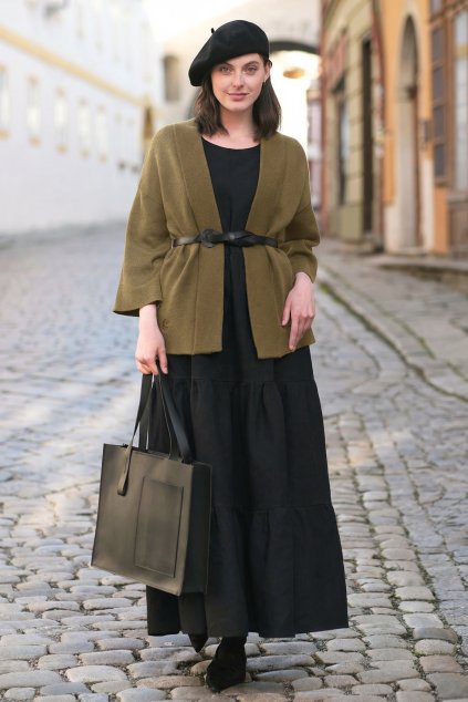 Cirkulo vlněný kardigan khaki 1