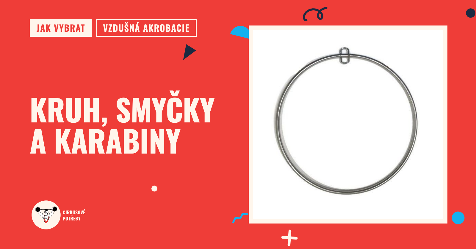 Jak vybrat trapézový kruh (aerial hoop): velikost, zavěšení, smyčky a karabiny