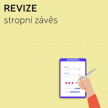 Revize stropní závěs