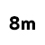 8 metrov