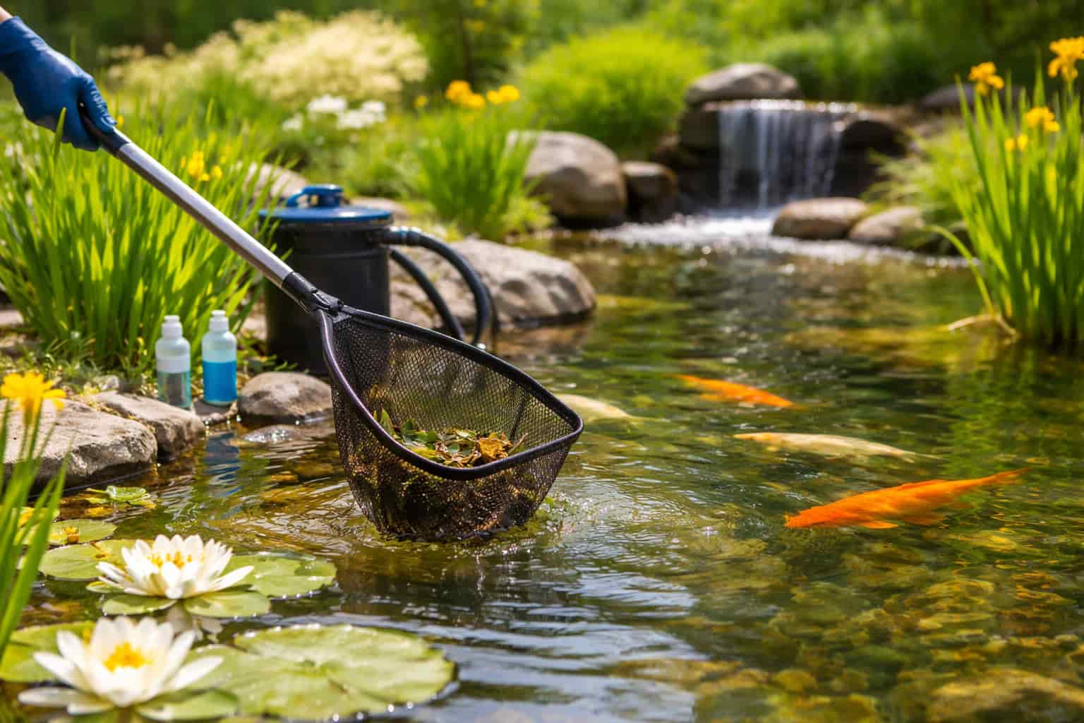 Jak připravit jezírko po zimě: návod pro čistou vodu bez řas