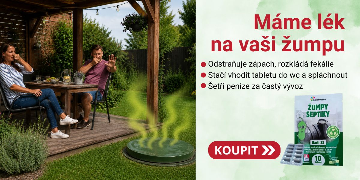 Tablety do žumpy pro omezení zápachu - stačí vhodit do wc