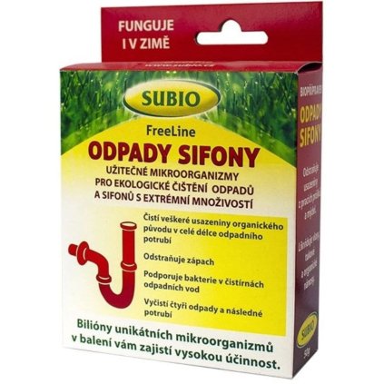 subio odpady sifony subio freeline 50g