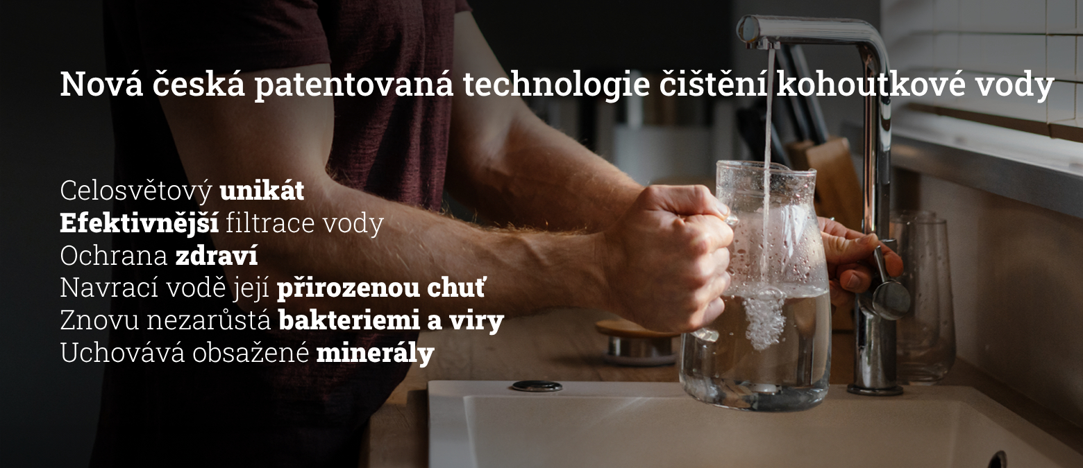 Nová česká patentovaná technologie čištění kohoutkové vody