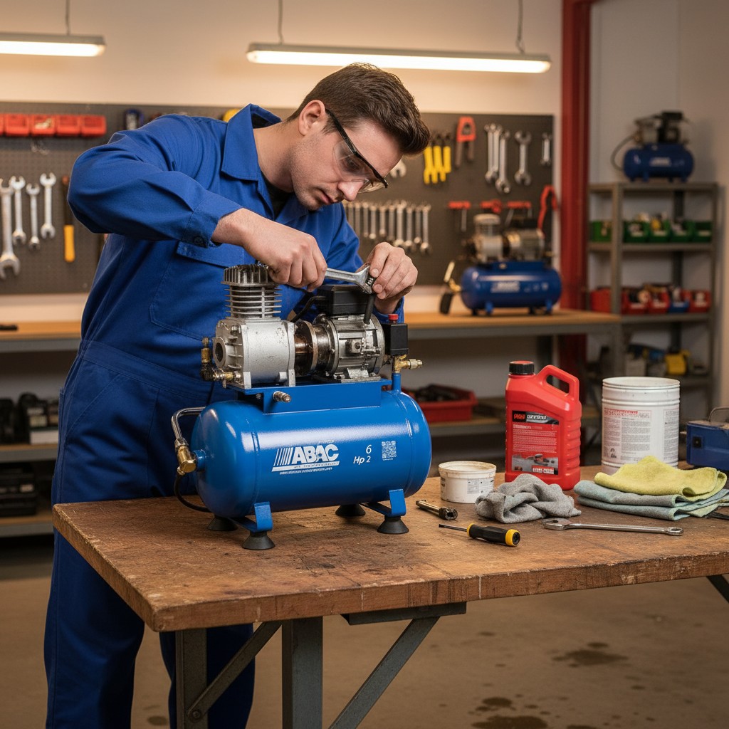 Jak se provádí údržba pístového kompresoru?