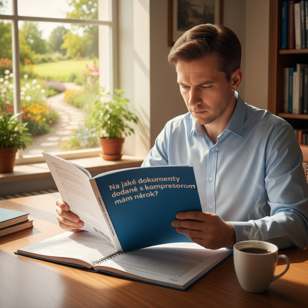 Na jaké dokumenty dodané s kompresorem mám nárok?