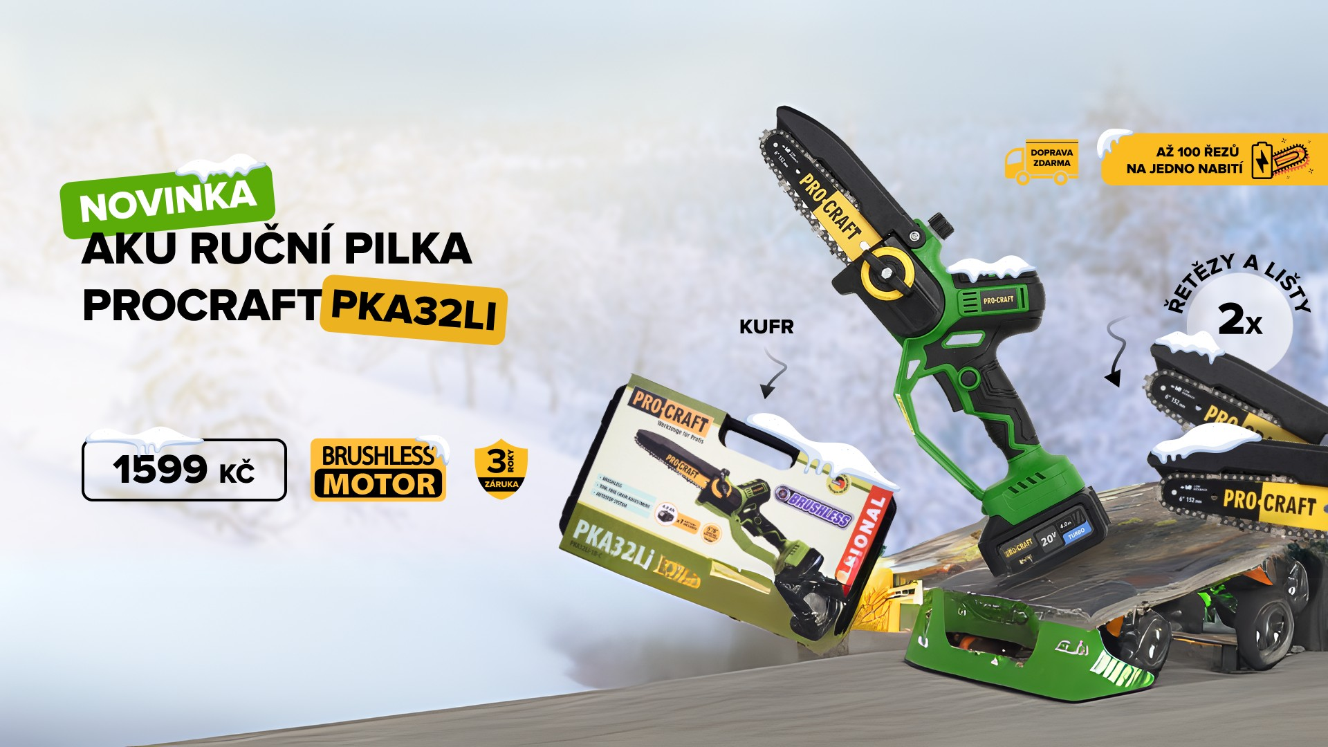 Procraft Aku ruční pilka