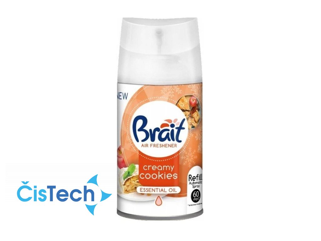 Brait náplň do automatického osvěžovače vzduchu - Creamy Cookies 250ml .