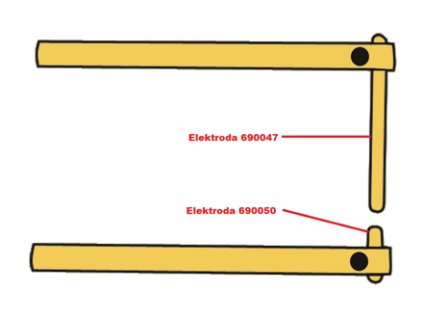 Elektroda pro čelisti XA6 Telwin 690050
