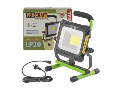 LED svítilna (reflektor) aku/220V Procraft LP20 bez akumulátoru a nabíječky
