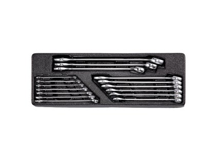 HONITON Sada očkoplochých klíčů 16 dílů | plastové plato A