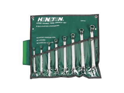 HONITON Sada očkových klíčů vyhnutých 8 dílů | 6-22 mm, textilní obal