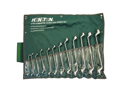 HONITON Sada očkových klíčů vyhnutých 12 dílů | 6-32 mm, textilní obal