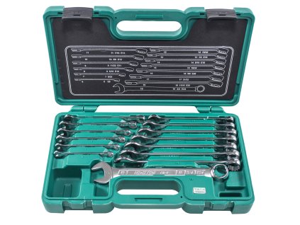 HONITON Sada očkoplochých klíčů vyhnutých 14 dílů | 6-19 mm, plastový box