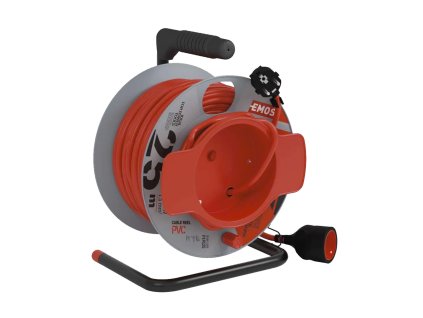 EMOS Prodlužovací kabel na bubnu | 1 zásuvka, 230 V / 25 m (1,5 mm²)