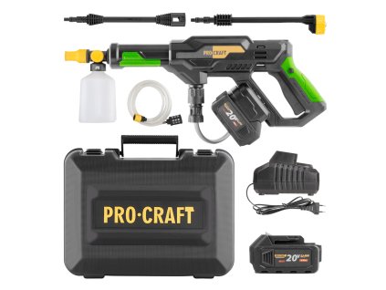Sada aku tlaková myčka Procraft CW20 + baterie 20/4 a nabíječka 20/1