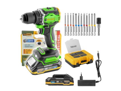 Aku šroubovák Procraft PA18Pro2 + sada bitů